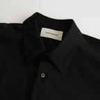 ORGANIC WOOL 2/80 TROPICAL COMFORT FIT SHIRT #BLACK [A24A-14SH01C]