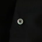 ORGANIC WOOL 2/80 TROPICAL COMFORT FIT SHIRT #BLACK [A24A-14SH01C]