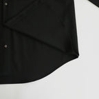 ORGANIC WOOL 2/80 TROPICAL COMFORT FIT SHIRT #BLACK [A24A-14SH01C]