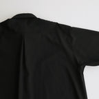 ORGANIC WOOL 2/80 TROPICAL COMFORT FIT SHIRT #BLACK [A24A-14SH01C]