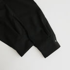 ORGANIC WOOL 2/80 TROPICAL COMFORT FIT SHIRT #BLACK [A24A-14SH01C]