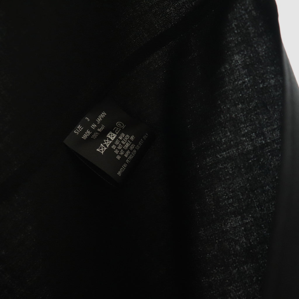 ORGANIC WOOL 2/80 TROPICAL COMFORT FIT SHIRT #BLACK [A24A-14SH01C]