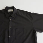 ORGANIC WOOL 2/80 TROPICAL COMFORT FIT SHIRT #CHARCOAL [A24A-14SH01C]