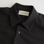 ORGANIC WOOL 2/80 TROPICAL COMFORT FIT SHIRT #CHARCOAL [A24A-14SH01C]