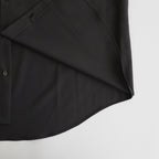 ORGANIC WOOL 2/80 TROPICAL COMFORT FIT SHIRT #CHARCOAL [A24A-14SH01C]