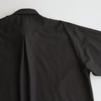 ORGANIC WOOL 2/80 TROPICAL COMFORT FIT SHIRT #CHARCOAL [A24A-14SH01C]