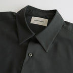 ORGANIC WOOL 2/80 TROPICAL COMFORT FIT SHIRT #OLIVE [A24A-14SH01C]