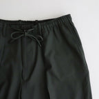 ORGANIC WOOL 2/80 TROPICAL CLASSIC FIT EASY PANTS #OLIVE [A24A-14PT01C]