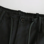 ORGANIC WOOL 2/80 TROPICAL CLASSIC FIT EASY PANTS #OLIVE [A24A-14PT01C]