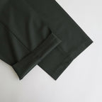 ORGANIC WOOL 2/80 TROPICAL CLASSIC FIT EASY PANTS #OLIVE [A24A-14PT01C]