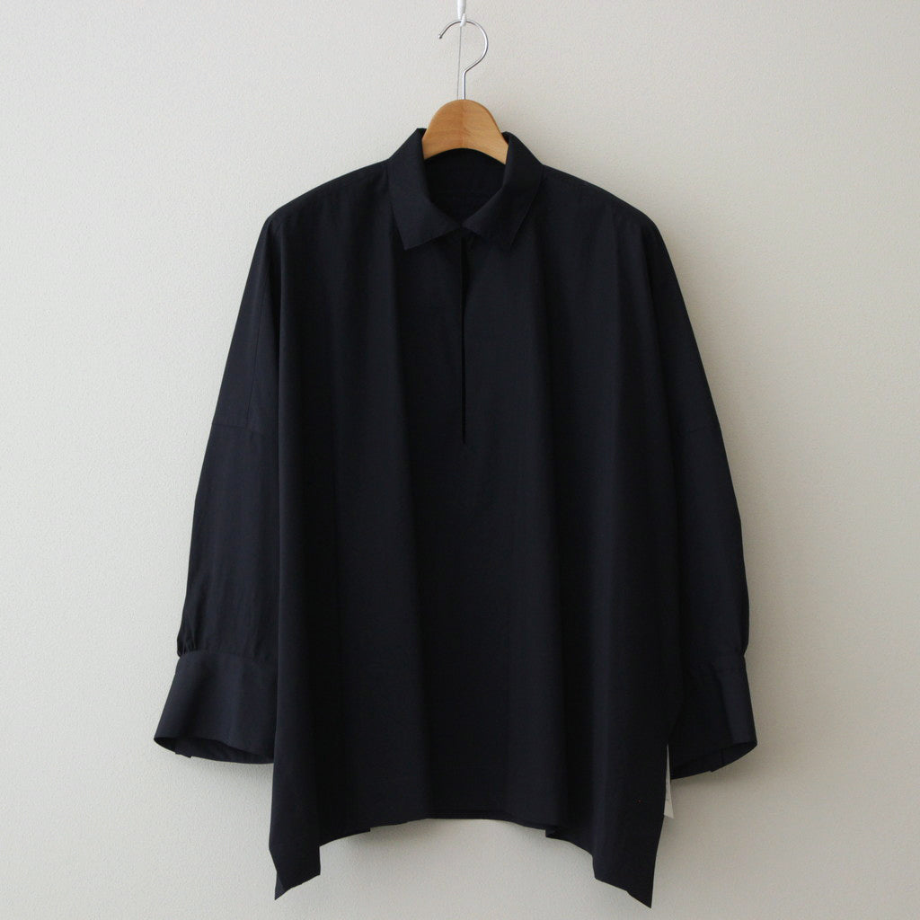 BOURRIENNE avec YLEVE COTTON TYPEWRITER PONCHO SH / MA #NAVY [16841 50112]