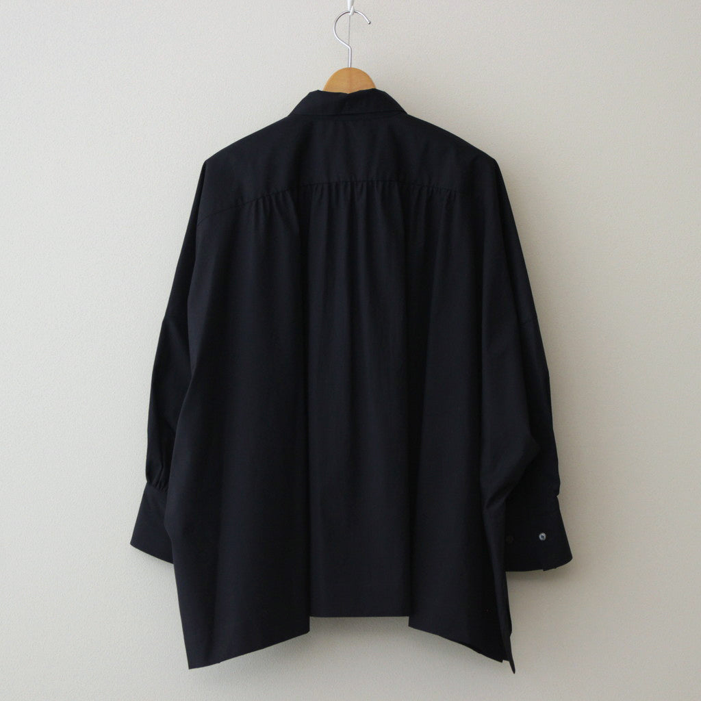 BOURRIENNE avec YLEVE COTTON TYPEWRITER PONCHO SH / MA #NAVY [16841 50112]