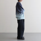LIGHT SWEAT CREW-NECK P/O #DARKNAVY×SAXE [BHSW23F12]
