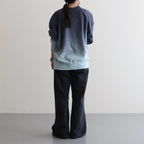 LIGHT SWEAT CREW-NECK P/O #DARKNAVY×SAXE [BHSW23F12]
