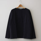 ORGANIC COTTON JERSEY BOAT NECK P/O #NAVY [17041 66345]