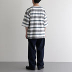 CRABBIE / ジャカード S/S ポケットTee #OFF WHITE [DN-1202C2]