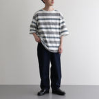 CRABBIE / ジャカード S/S ポケットTee #OFF WHITE [DN-1202C2]