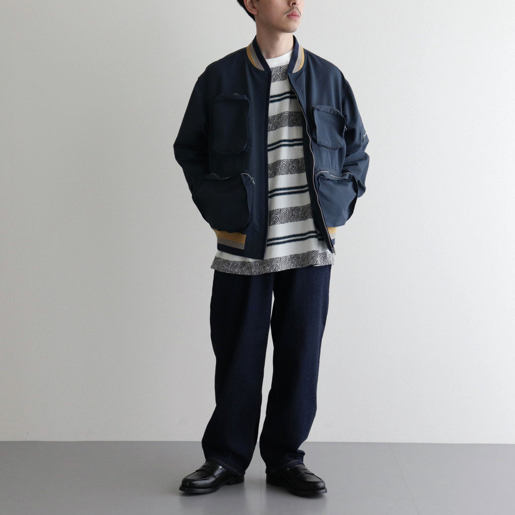 CRABBIE / ジャカード S/S ポケットTee #OFF WHITE [DN-1202C2]