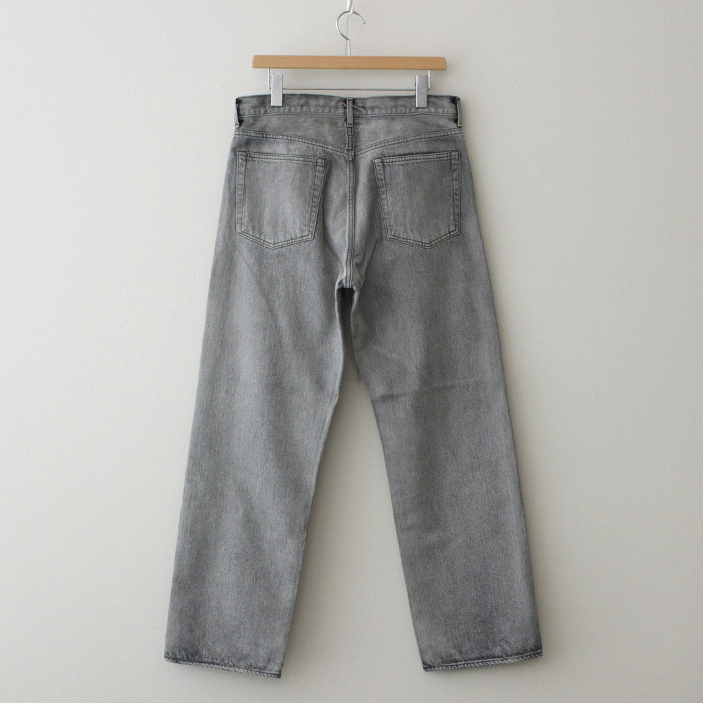 13.5oz DENIM STRAIGHT FADE #ICE BLACK [17041 40045]