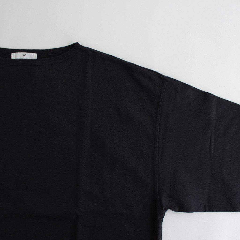 ORGANIC COTTON JERSEY BOAT NECK P/O #NAVY [17041 66345]