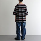 CRABBIE / ジャカード S/S ポケットTee #BLACK [DN-1202C2]