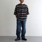 CRABBIE / ジャカード S/S ポケットTee #BLACK [DN-1202C2]