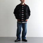 CRABBIE / ジャカード S/S ポケットTee #BLACK [DN-1202C2]