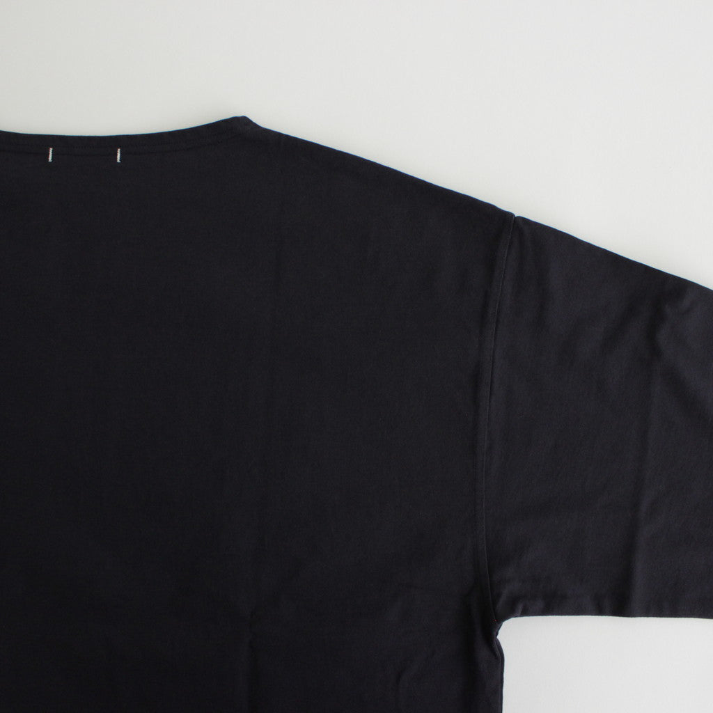 ORGANIC COTTON JERSEY BOAT NECK P/O #NAVY [17041 66345]