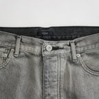 13.5oz DENIM STRAIGHT FADE #ICE BLACK [17041 40045]