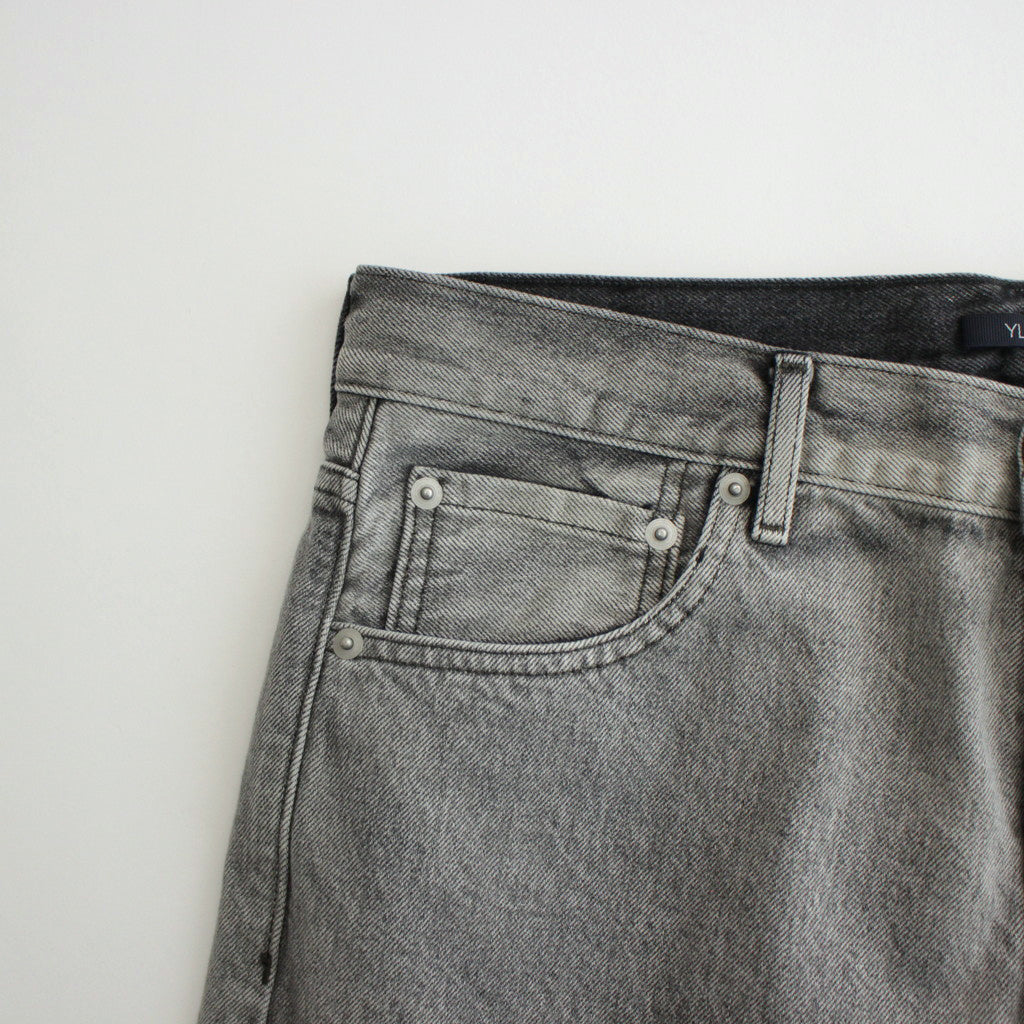 13.5oz DENIM STRAIGHT FADE #ICE BLACK [17041 40045]