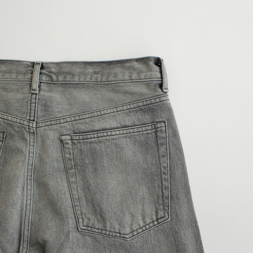 13.5oz DENIM STRAIGHT FADE #ICE BLACK [17041 40045]
