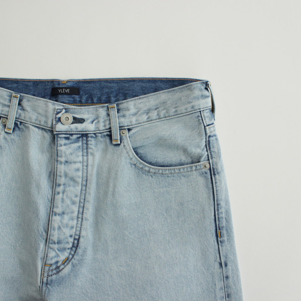 13.5oz DENIM STRAIGHT FADE #ICE INDIGO [17041 40045]