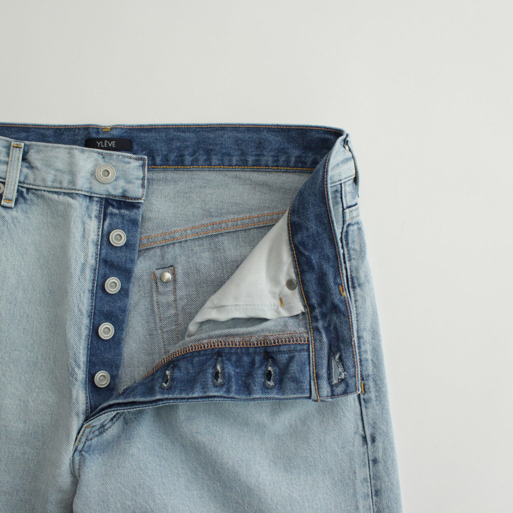 13.5oz DENIM STRAIGHT FADE #ICE INDIGO [17041 40045]