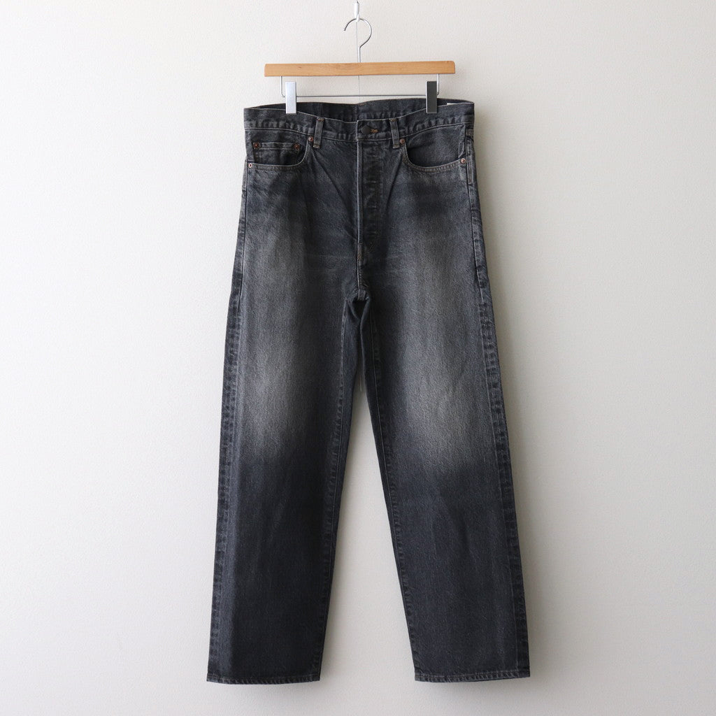 13.5oz Denim Pants Narrow #USED-SulfurBlack [bROOTS24F10USD]