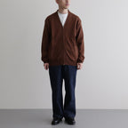 W/L ZIP UP KNIT #CHESTNUT [PMAO-KN02]