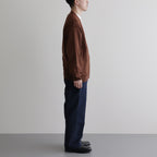 W/L ZIP UP KNIT #CHESTNUT [PMAO-KN02]