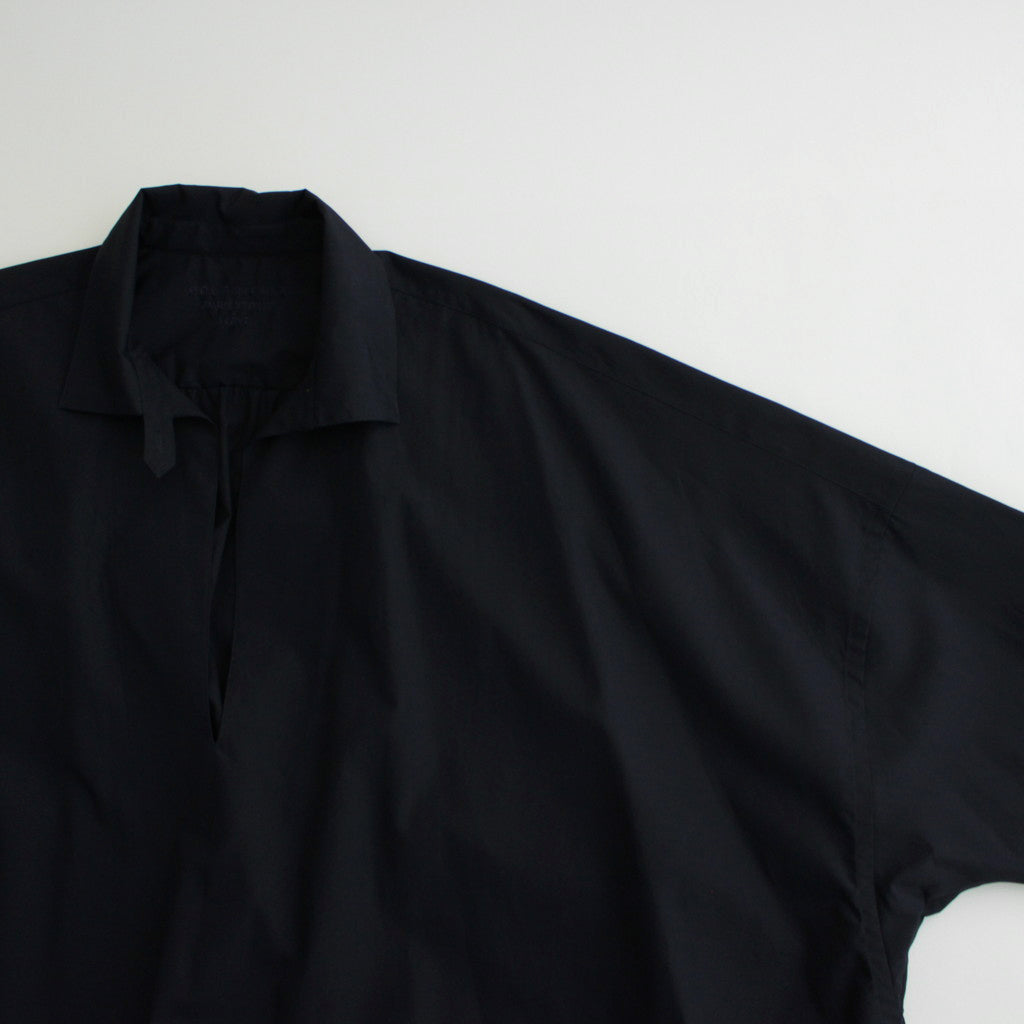 BOURRIENNE avec YLEVE COTTON TYPEWRITER PONCHO SH / MA #NAVY [16841 50112]