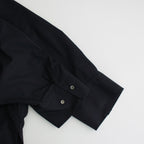 BOURRIENNE avec YLEVE COTTON TYPEWRITER PONCHO SH / MA #NAVY [16841 50112]