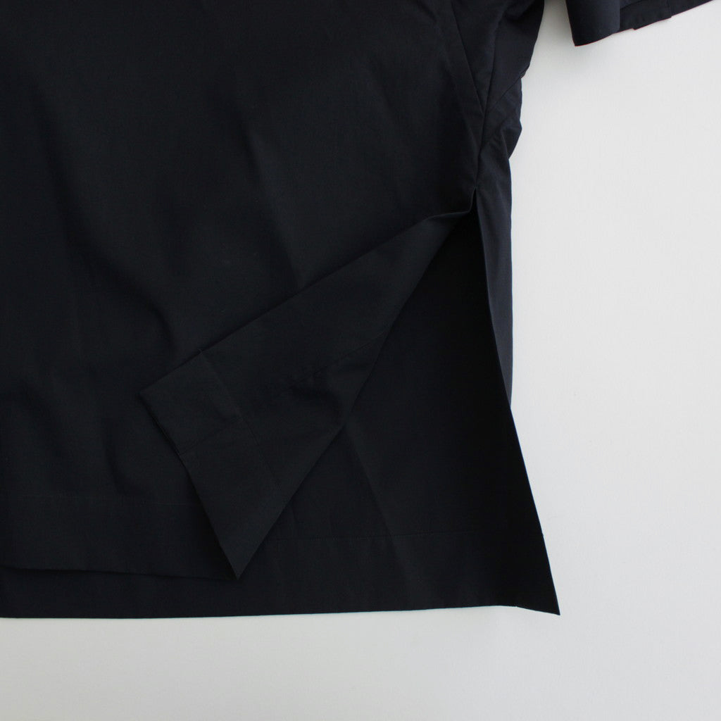 BOURRIENNE avec YLEVE COTTON TYPEWRITER PONCHO SH / MA #NAVY [16841 50112]