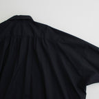 BOURRIENNE avec YLEVE COTTON TYPEWRITER PONCHO SH / MA #NAVY [16841 50112]