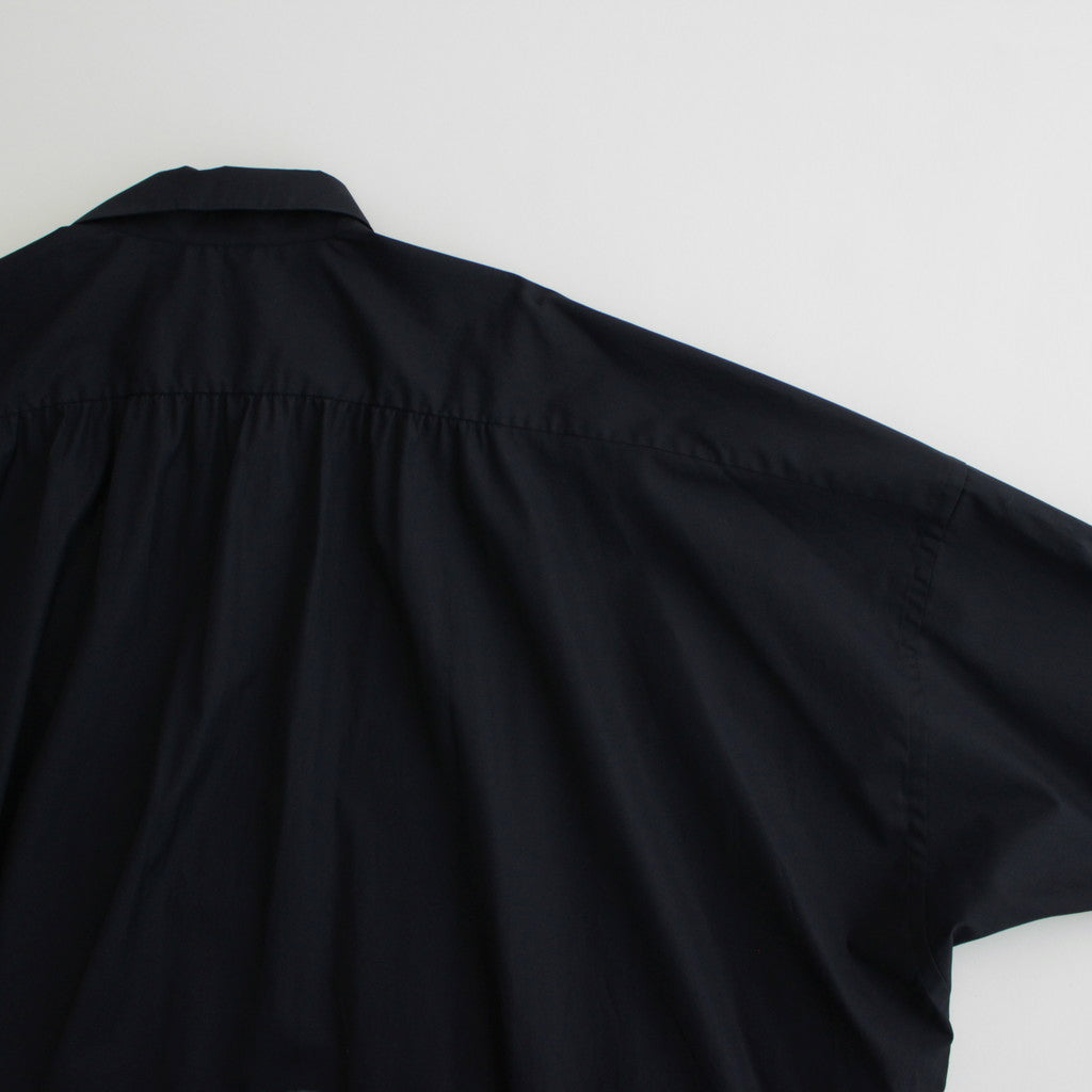 BOURRIENNE avec YLEVE COTTON TYPEWRITER PONCHO SH / MA #NAVY [16841 50112]