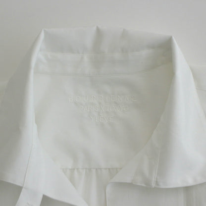 BOURRIENNE with YLEVE COTTON TYPEWRITER PONCHO SH / MA #WHITE [16841 50112]