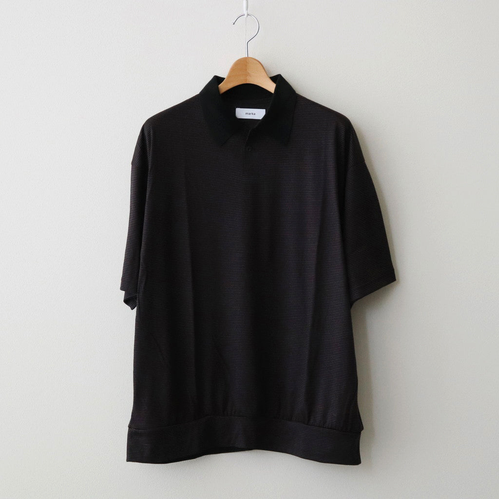 1B POLO #BLACK×BROWN [M24A-16CS03B]