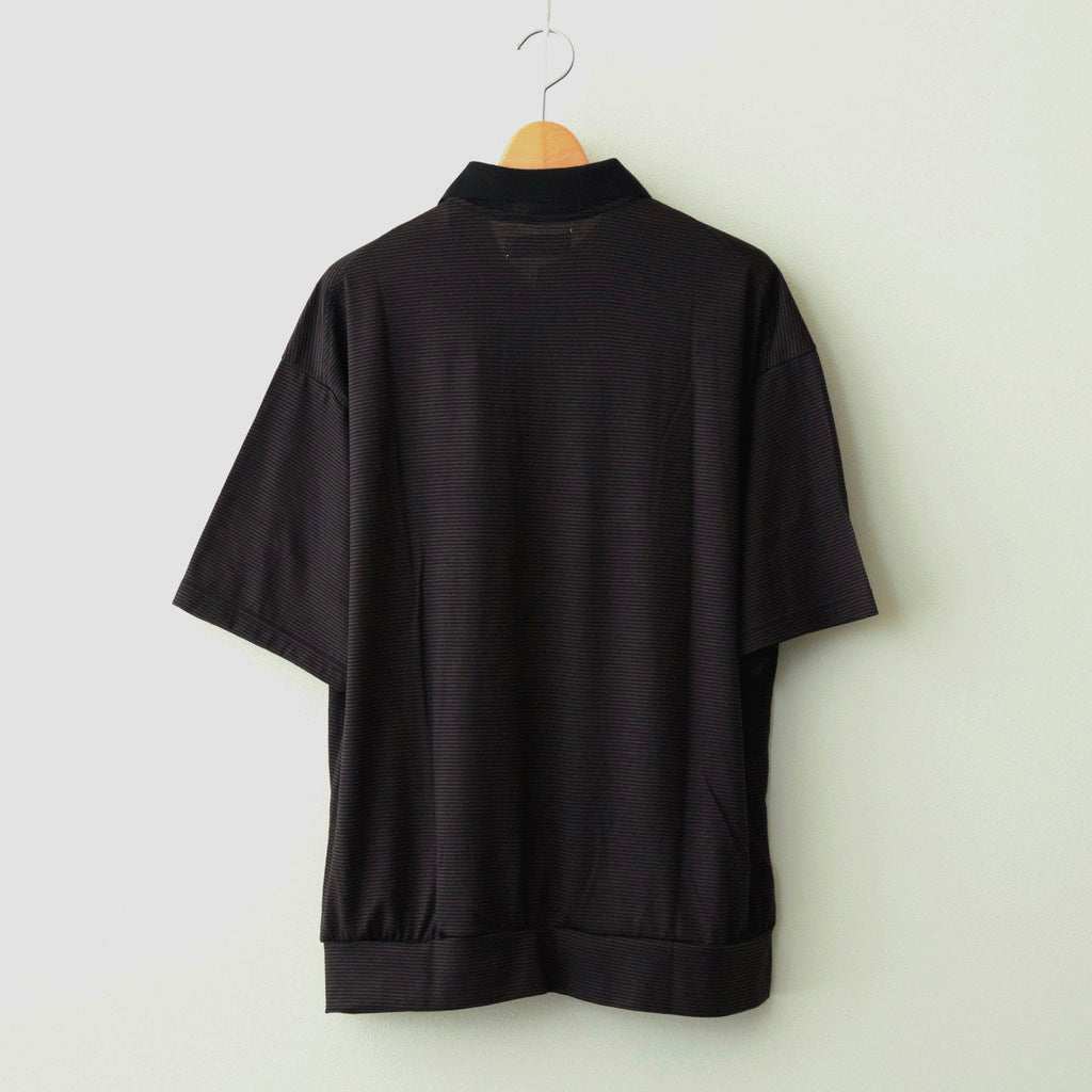 1B POLO #BLACK×BROWN [M24A-16CS03B] – Diffusion