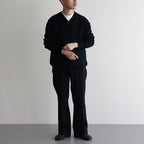 Co/Si V-neck Knit #Black×Navy [2024-N15]