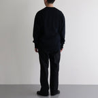 Co/Si V-neck Knit #Black×Navy [2024-N15]