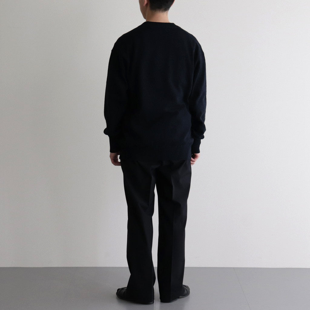 Co/Si V-neck Knit #Black×Navy [2024-N15]