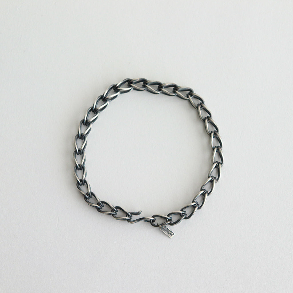 STEVE ARVISO Bracelet à chaîne d'argent unique #ARGENT