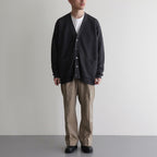 HEMP V NECK CARDIGAN #NAVY [BN-24SM-035]
