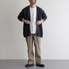 HEMP V NECK CARDIGAN #NAVY [BN-24SM-035]